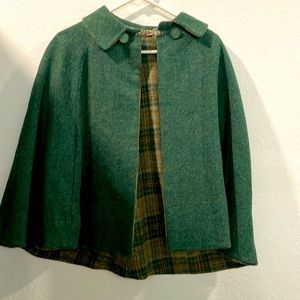 One size wool cape, reversible